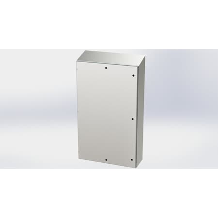 Saginaw Control & Engineering 1/4 Turn Latch Electrical Enclosures, 60 in H, 12 in D, 36 in W, NEMA 3R, 4, 4X, 12, 13 SCE-60EL3612SSST